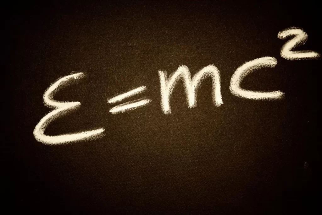 mathematical formula on a blackboard