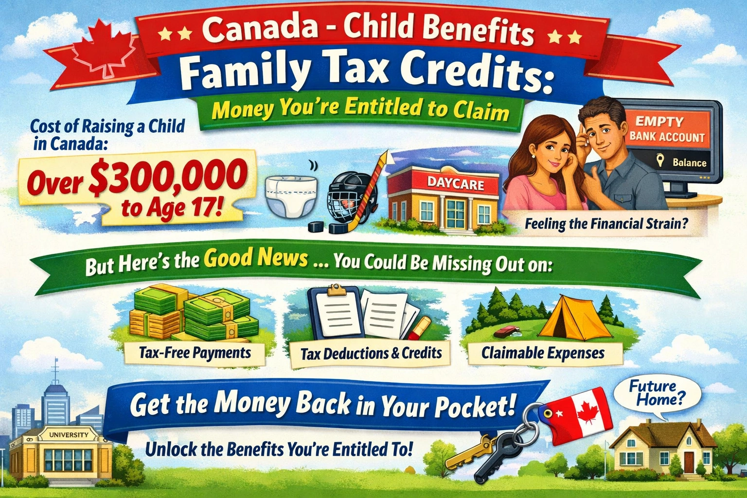 Canada - Child benefits and family tax credits: Money you're entitled to claim