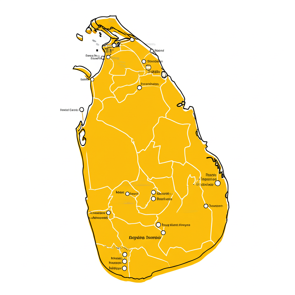 Vehicles passing through a toll booth on a Sri Lankan expressway