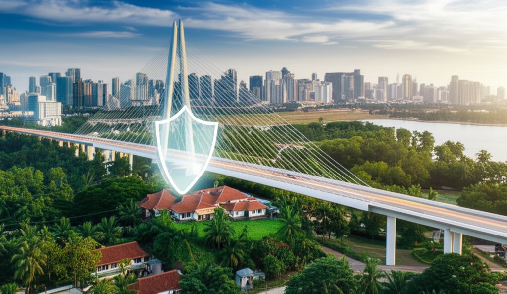 A visual representation of an expat's financial protection reaching their family in Sri Lanka.