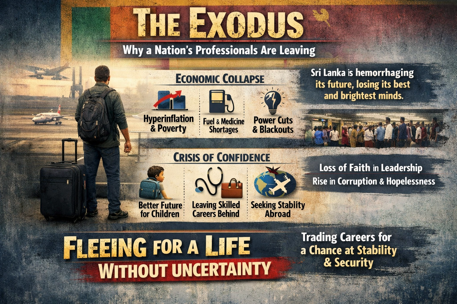 From Doctor to Driver: Sri Lanka's Professionals Downskill Amid Economic Crisis