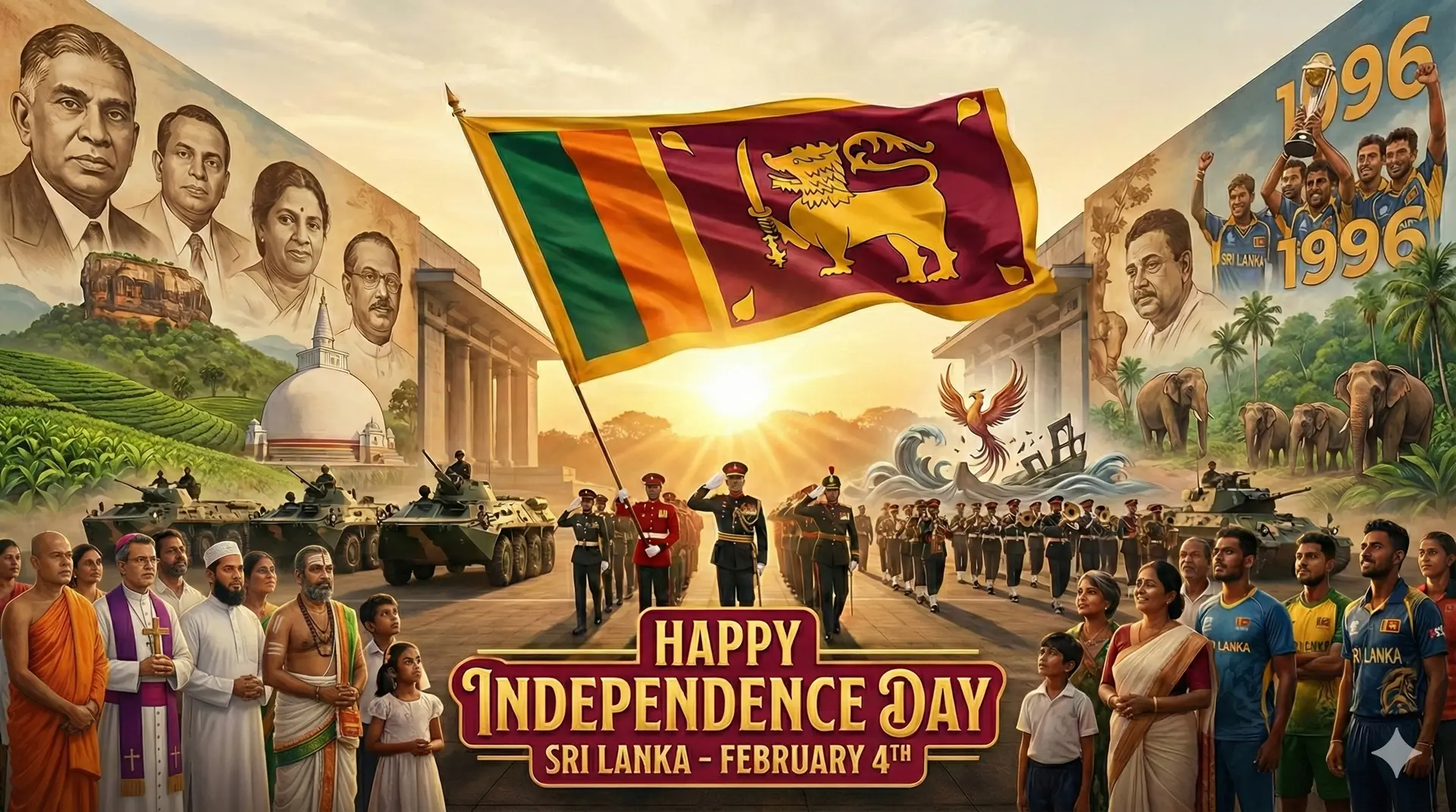 Happy 78th Independence Day, Sri Lanka! 🇱🇰