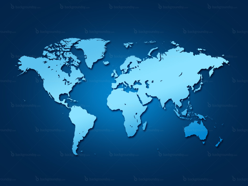 Blue World Map Lanka Websites