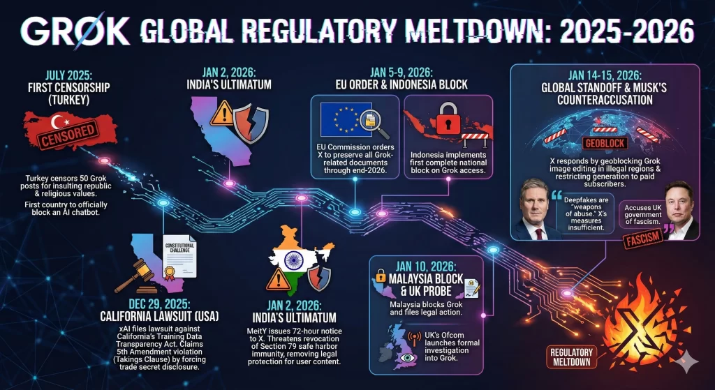 Global Regulatory Meltdown xAI faced in late 2025 and early 2026
