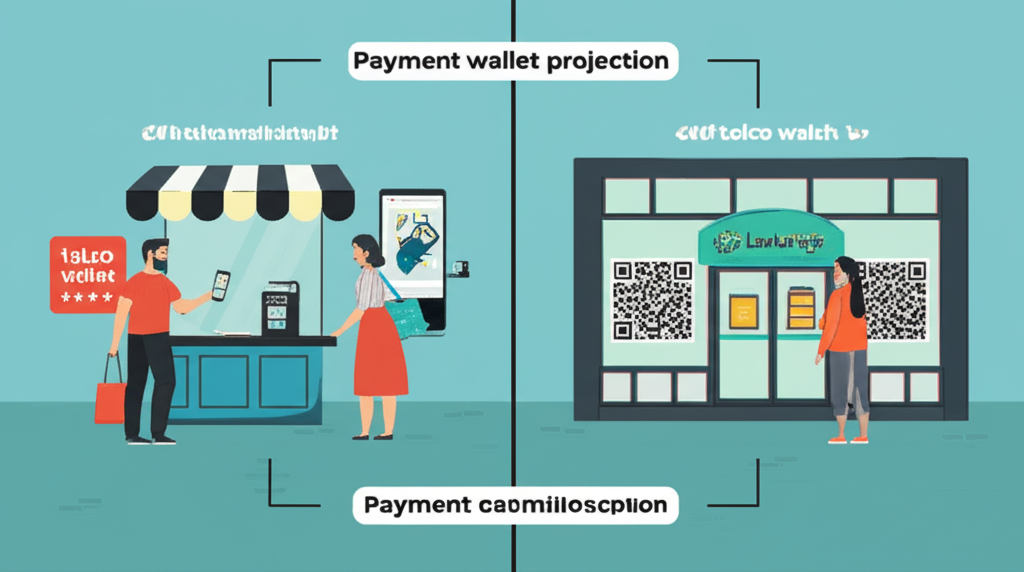 Comparison of telco mobile wallet payment and LankaQR payment at Sri Lankan shops