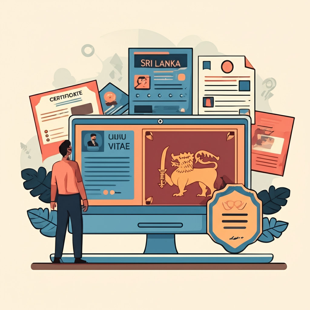 Hiring manager evaluating a candidate’s CV with online course certificates highlighted