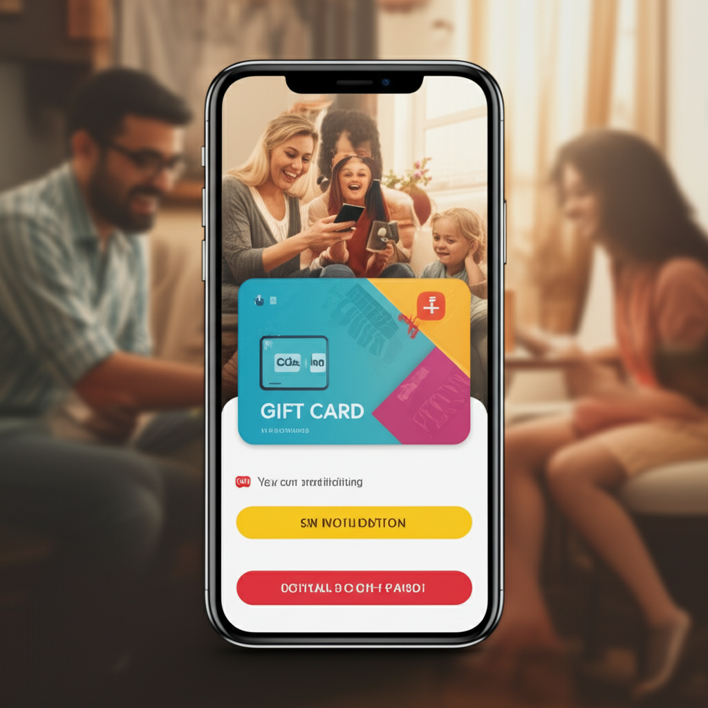 A digital gift voucher for a Sri Lankan business being displayed on a smartphone.