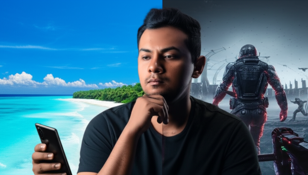 A person deciding between a Samsung and Xiaomi phone based on their priorities.