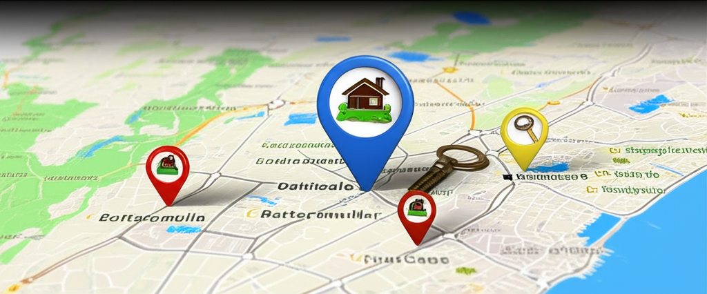 A map comparing house prices and rental costs across key Colombo suburbs.