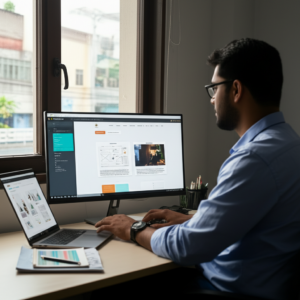 A professional Sri Lankan web designer working on a sleek&hellip;