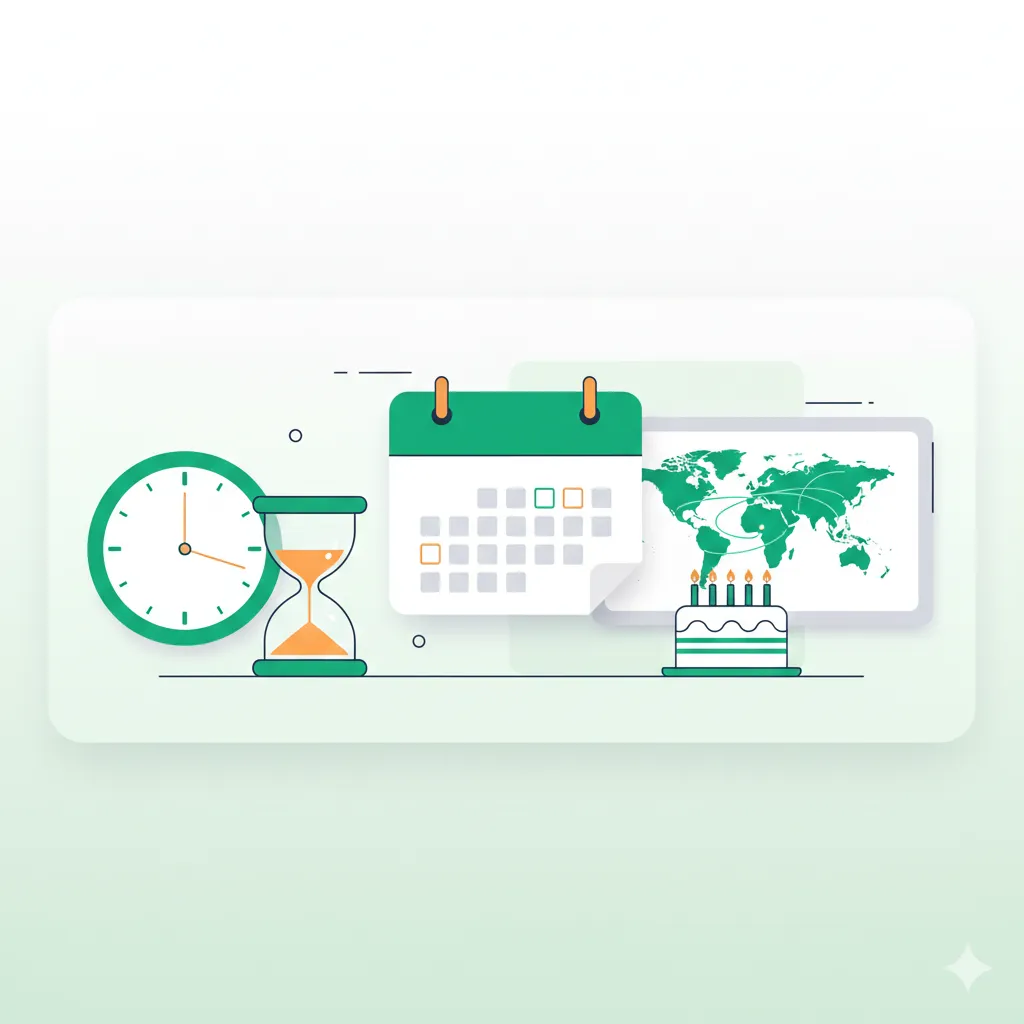 Date and time tools for calendars timezones and countdowns